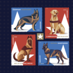 military dog stamps