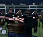 Memorial held for slain Braintree police dog.