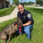 Indiana State Trooper Helps Rescue Abandoned Dog Running Through Traffic On I-65.