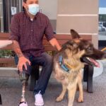 Veteran who had his leg amputated reveals how adopting a three-legged German Shepherd with the same injury 'changed his life' 